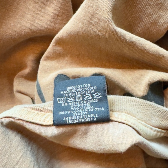 Stussy Pigment-dyed Long Sleeve Men's Tee - Picture 9 of 9